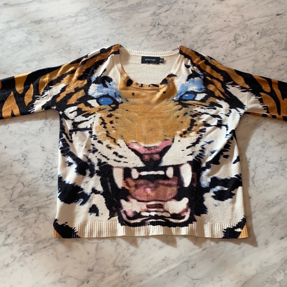 Mink Pink • Knit • Sweater • Tiger • XS